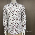 Camisa con estampado de manga larga TC masculina